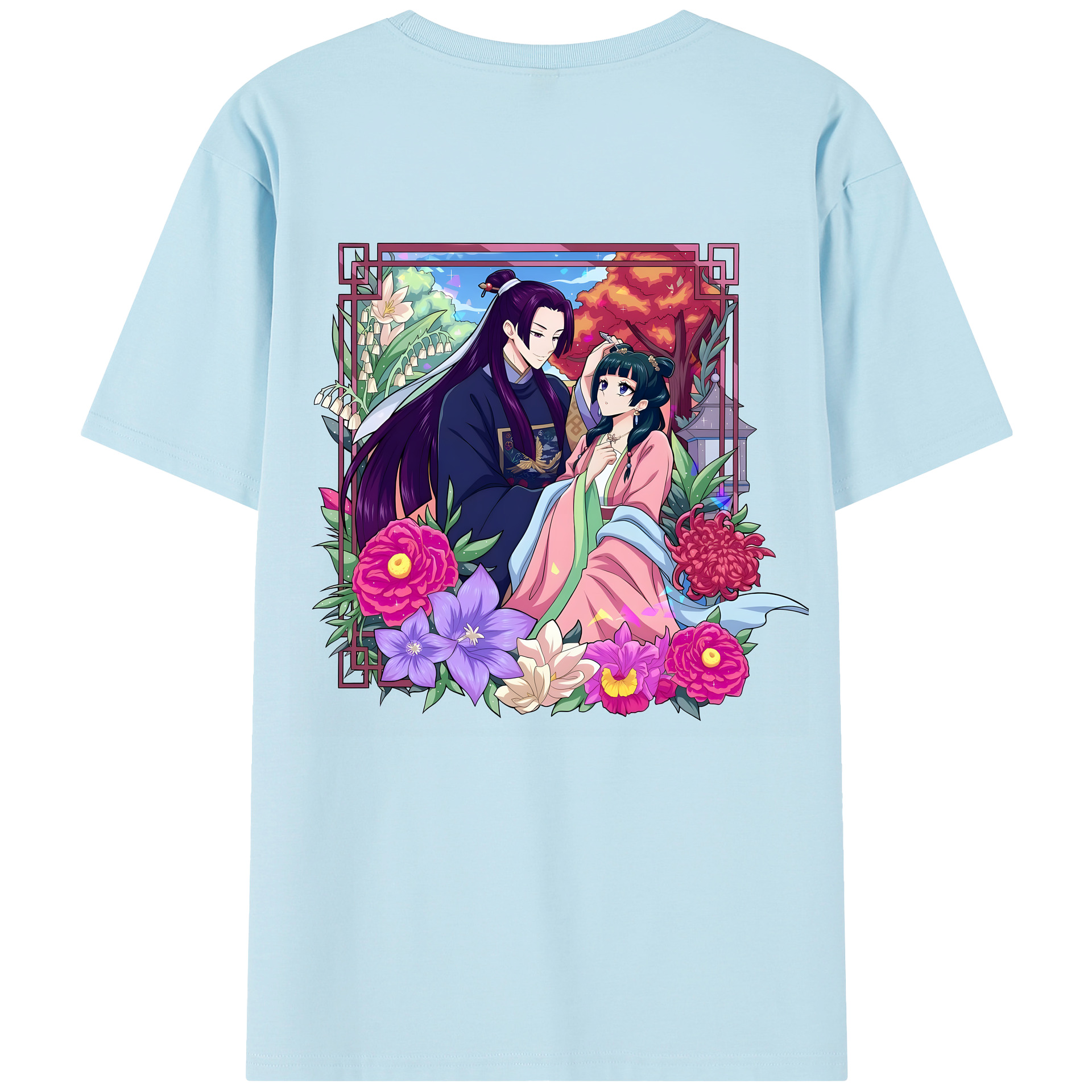（画像用） 薬屋のひとりごと The Apothecary Diaries 綿100％半袖Tシャツ（背面プリント）